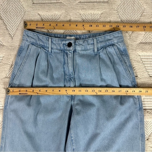 Aritzia Wilfred Free Jeans Sz 8 High Waist Wide Leg - Picture 8 of 15